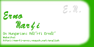 erno marfi business card